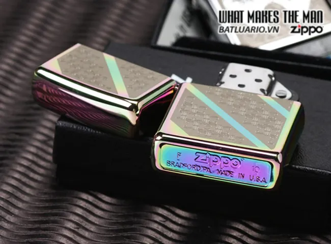 Bật Lửa Zippo 24853 - Bật Lửa Diagonal Filigree Spectrum, Thiết Kế Sang Trọng, Quà Tặng Phong Cách Chất Lượng cao