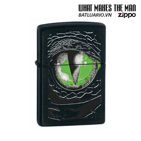 Bật Lửa Zippo 24719 - Reptile Eye Black Matte, Bật Lửa Chất Lượng Cao Cho Người Sưu Tập