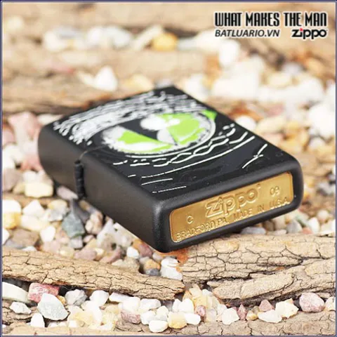 Bật Lửa Zippo 24719 - Reptile Eye Black Matte, Bật Lửa Chất Lượng Cao Cho Người Sưu Tập
