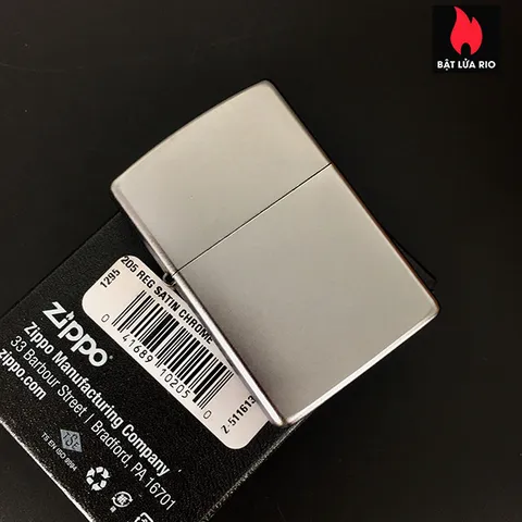 Vỏ Zippo Satin Chrome Chính Hãng – Sản Phẩm Thay Thế Không Kèm Ruột, Chất Liệu Bền Bỉ, Phụ Kiện Cao Cấp Cho Người Yêu Thích Zippo