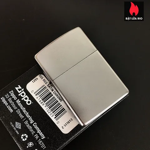 Vỏ Zippo Satin Chrome Chính Hãng – Sản Phẩm Thay Thế Không Kèm Ruột, Chất Liệu Bền Bỉ, Phụ Kiện Cao Cấp Cho Người Yêu Thích Zippo