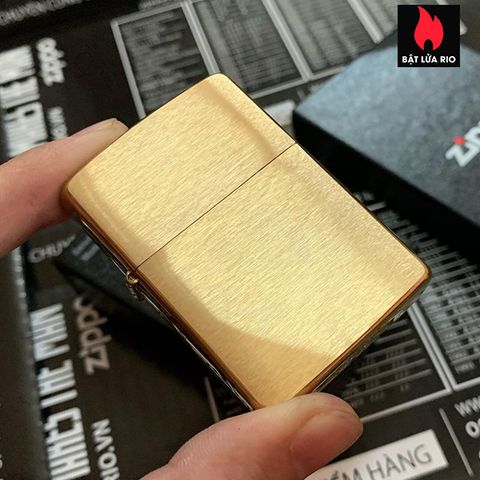 Vỏ Zippo Đồng Vàng Xước Chính Hãng Mỹ - Thay Thế Khi Hư Hỏng, Không Kèm Ruột, Mới 100% - Phụ Kiện Thời Trang Nam Nữ