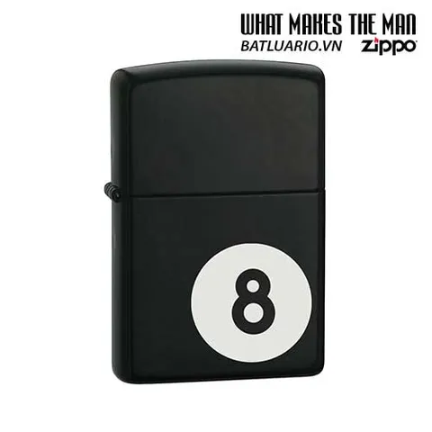 Bật Lửa Zippo 24331 8-Ball Licorice - Bật Lửa Chính Hãng Độc Đáo Cho Fan Game và Phong Cách Thời Trang