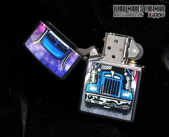 Bật Lửa Zippo Truck Head On Black Matte - Bật Lửa Chất Lượng Cao Dành Cho Người Yêu Thích Xe Tải và Phong Cách Cá Tính