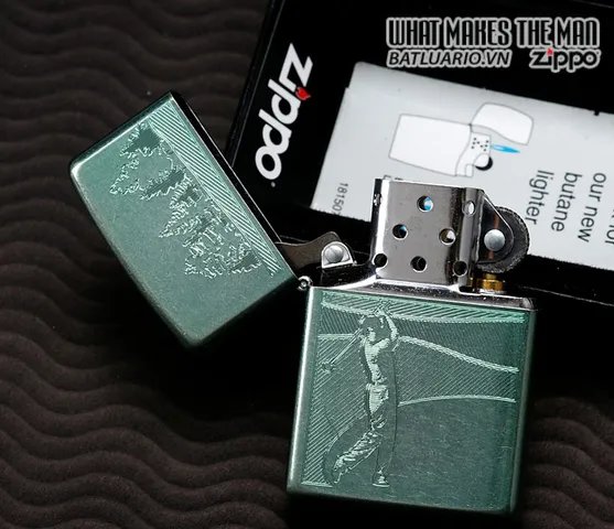 Bật Lửa Zippo Golf Fareway Mint Green 24838 - Bật Lửa Hút Khói Chất Lượng Cao Cho Người Yêu Thích Golf