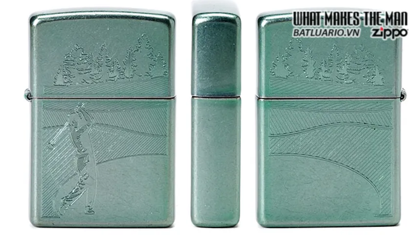 Bật Lửa Zippo Golf Fareway Mint Green 24838 - Bật Lửa Hút Khói Chất Lượng Cao Cho Người Yêu Thích Golf