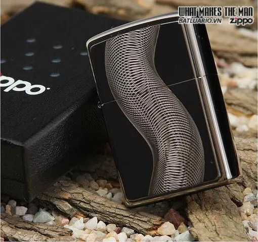 Bật Lửa Zippo Texas Twister Emblem Black Ice 667 - Bật Lửa Chính Hãng Độc Đáo, Quà Tặng Lý Tưởng cho Fan Zippo