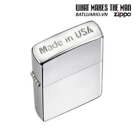 Bật Lửa Zippo 24796 Crown Stamp Crôm - Bật Lửa Huyền Thoại Thích Hợp Làm Quà Tặng Cho Fan Cứng