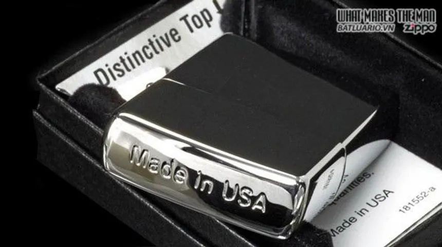 Bật Lửa Zippo 24796 Crown Stamp Crôm - Bật Lửa Huyền Thoại Thích Hợp Làm Quà Tặng Cho Fan Cứng
