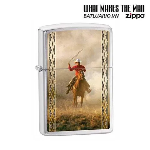 Bật Lửa Zippo Cowboy Roping 28284 - Bật Lửa Cao Cấp, Quà Tặng Thú Vị Cho Người Yêu Thích Cao Bồi