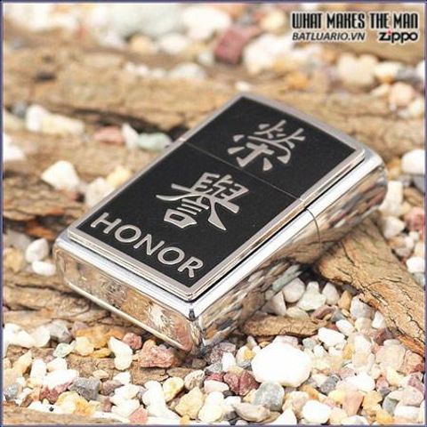 Bật Lửa Zippo 20332 - Mẫu Biểu Tượng Danh Dự Trung Quốc, Chất Liệu Crom Xước, Quà Tặng Độc Đáo cho Fan Zippo