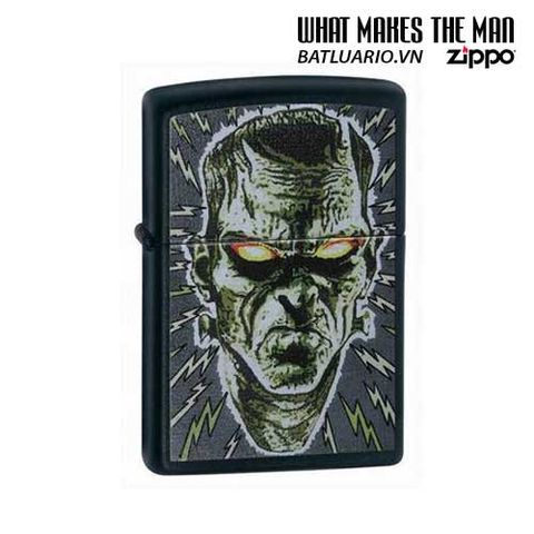 Bật Lửa Zippo Bolted Man 24448 - Thiết Kế Đen Mờ Độc Đáo, Quà Tặng Thú Vị Cho Fan Zippo