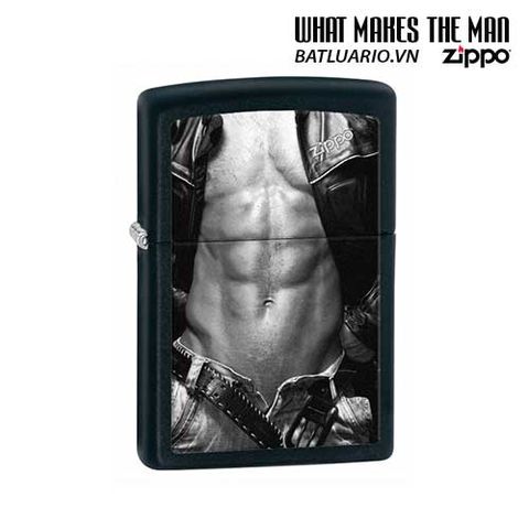 Bật Lửa Zippo 28317 - Ready to Ride Black Matte, Bật Lửa Chất Lượng Cao Cho Người Yêu Thích Xe Máy và Phong Cách Độc Đáo