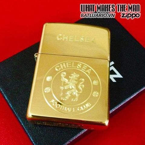 Bật Lửa Zippo Khắc Logo Chelsea 02 - Quà Tặng Yêu Thích Cho Fan Hâm Mộ Đội Bóng Chelsea