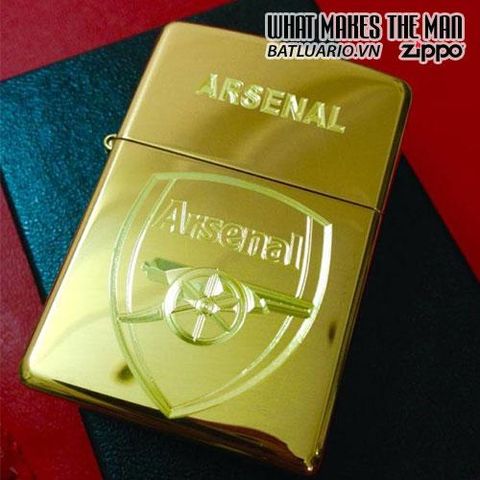 Bật Lửa Zippo Khắc Logo Arsenal 01 - Quà Tặng Chính Hãng Cho Fan Đội Bóng, Đẹp và Bền Bỉ
