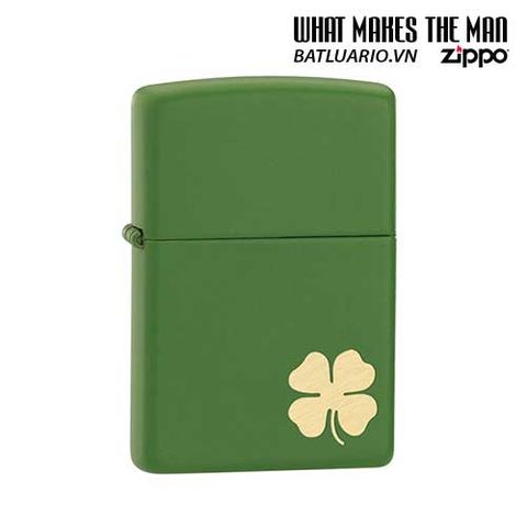 Bật Lửa Zippo Shamrock Green Matte 21032 - Bật Lửa Thời Trang Cao Cấp Cho Người Yêu Thích Đồ Chơi Chất Lượng
