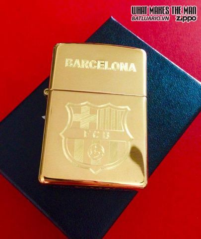 Bật Lửa Zippo Khắc Logo FC Barcelona 01 - Quà Tặng Độc Đáo Dành Cho Fan Hâm Mộ Bóng Đá