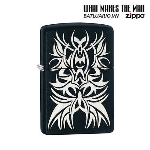 Bật Lửa Zippo 28686 - Bật Lửa Xã Hội Văn Hóa Hình Xăm Khắc Laser Màu Đen Mờ - Quà Tặng Cho Người Yêu Thích Fandom