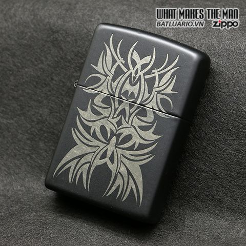 Bật Lửa Zippo 28686 - Bật Lửa Xã Hội Văn Hóa Hình Xăm Khắc Laser Màu Đen Mờ - Quà Tặng Cho Người Yêu Thích Fandom