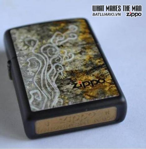 Bật Lửa Zippo 24808 Flavor Of The Sun - Bật Lửa Matte Đen Cho Người Yêu Thích Nghệ Thuật và Thời Trang