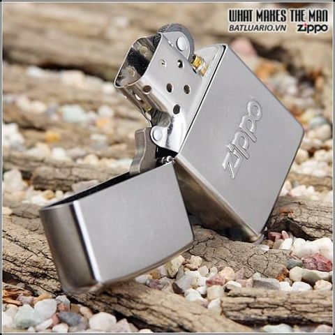 Bật Lửa Zippo 21193 Stamped Street Crôm - Bật Lửa Cao Cấp cho Người Yêu Thích Phong Cách Đường Phố