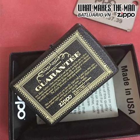 ZIPPO Khắc Guarantee 236 - Bật Lửa Zippo Chất Lượng Cao Cho Người Sưu Tập Và Quà Tặng Ý Nghĩa