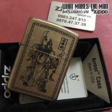 Zippo Khắc Quan Công 08 - Bật Lửa Sang Trọng Chất Lượng Cao - Quà Tặng Độc Đáo Cho Người Yêu Thích Văn Hóa Trung Hoa