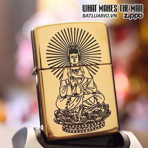 Zippo Khắc Phật 01 - Bật Lửa Phật Giáo Độc Đáo, Quà Tặng Tâm Linh Cho Tín Đồ Phật Giáo