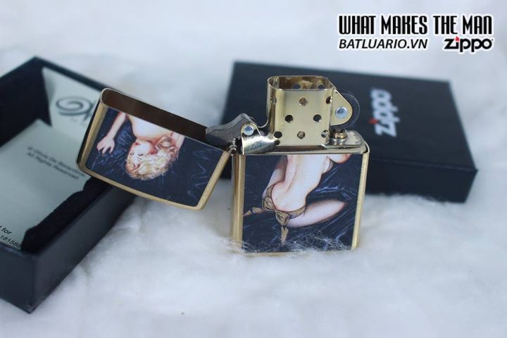 Zippo 29473 - Bật Lửa Brushed Brass Olivia De Berardinis - Quà Tặng Độc Đáo Cho Người Yêu Nghệ Thuật