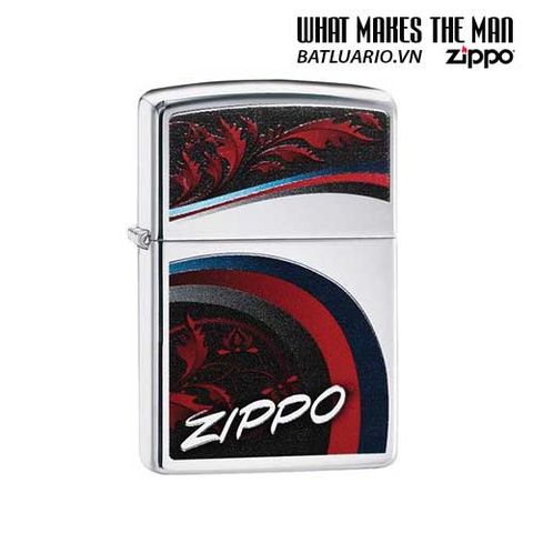 Bật Lửa Zippo 29415 - Thiết Kế Lá, Mạ Chrome Cao Cấp - Quà Tặng Cho Người Yêu Thích Zippo