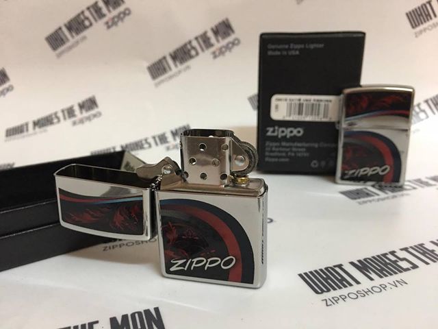 Bật Lửa Zippo 29415 - Thiết Kế Lá, Mạ Chrome Cao Cấp - Quà Tặng Cho Người Yêu Thích Zippo