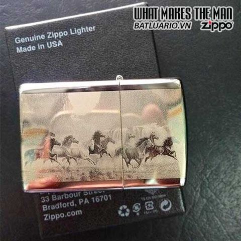 ZIPPO Khắc Mã Đáo Thành Công 05 - Zippo Chính Hãng 250.MDTC05 - Quà Tặng Ý Nghĩa Cho Người Thích Sưu Tầm