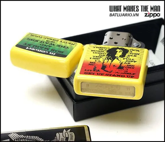 Bật Lửa Zippo Bob Marley Yellow Matte 24993 - Quà Tặng Fan Hâm Mộ Âm Nhạc Nổi Tiếng