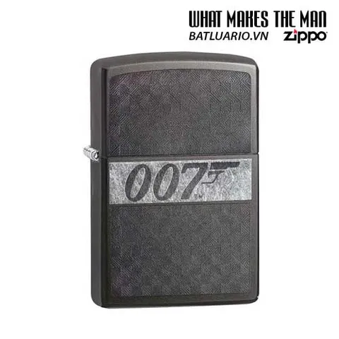 Bật Lửa Zippo James Bond 007 Màu Xám Dusk - Quà Tặng Phong Cách Điện Ảnh Huyền Thoại cho Fan Của Điệp Viên 00