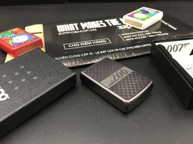 Bật Lửa Zippo James Bond 007 Màu Xám Dusk - Quà Tặng Phong Cách Điện Ảnh Huyền Thoại cho Fan Của Điệp Viên 00