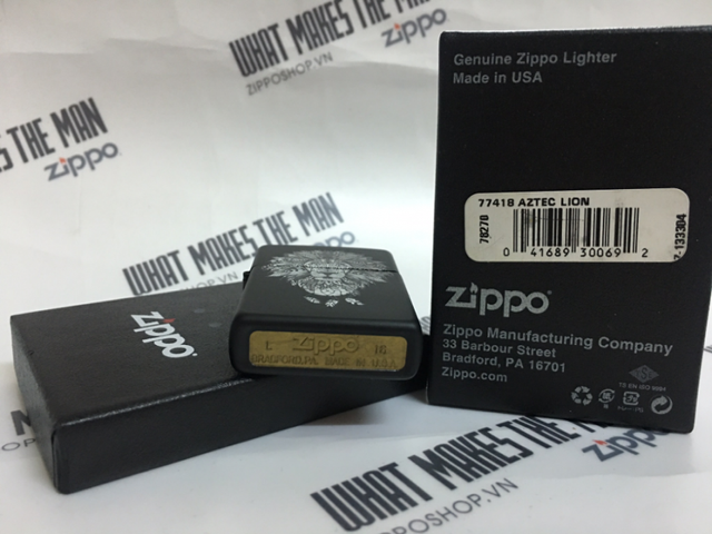 Bật Lửa ZIPPO 218 Hình Sư Tử Aztec - Quà Tặng Độc Đáo Cho Những Người Yêu Thích Thần Thoại Aztec