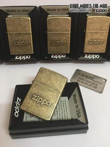 Zippo 28994 - Bật Lửa Zippo Tem Brass Cổ Điển - Quà Tặng Độc Đáo cho Người Yêu Thích Sưu Tầm