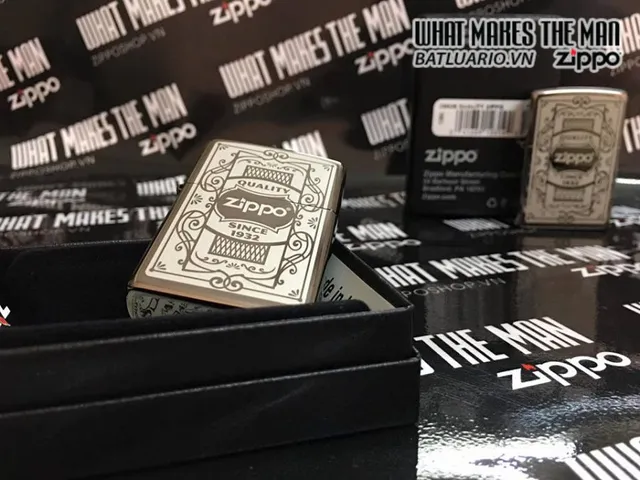 Zippo Black Ice Lighter - Zipp 29425, Chất Lượng Tốt, Bảo Hành Chính Hãng, Quà Tặng Độc Đáo cho Fan Zippo