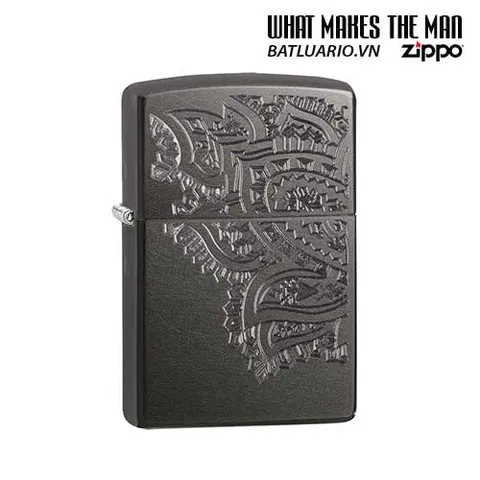 Zippo 29431 - Bật Lửa Zippo Paisley Xám Nhạt, Phong Cách Thời Trang, Quà Tặng Độc Đáo Cho Người Yêu Thích Hàng Hiệu
