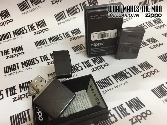 Zippo 29431 - Bật Lửa Zippo Paisley Xám Nhạt, Phong Cách Thời Trang, Quà Tặng Độc Đáo Cho Người Yêu Thích Hàng Hiệu