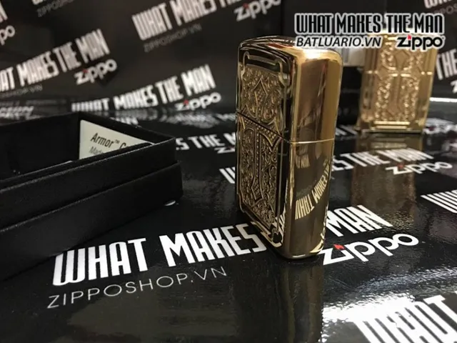 Zippo 29436 Armor - Bằng Đồng Cao Cấp Nặng Chịu, Thiết Kế Lạ Mắt, Quà Tặng Độc Đáo Cho Người Sưu Tập