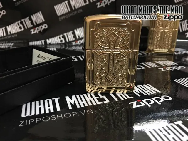Zippo 29436 Armor - Bằng Đồng Cao Cấp Nặng Chịu, Thiết Kế Lạ Mắt, Quà Tặng Độc Đáo Cho Người Sưu Tập