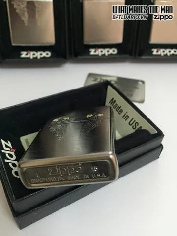 Zippo 29069 - Bật Lửa Zippo Nhẹ Màu Bạc Khắc Đôi Cánh Thiên Thần - Quà Tặng Độc Đáo cho Fan Hâm Mộ