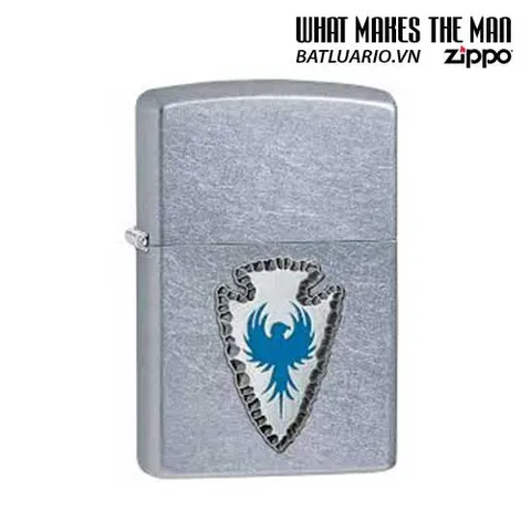 Zippo 29101 - Zippo Arrowhead Emblem Bạc Nhám - Quà Tặng Độc Đáo cho Người Yêu Thích Zippo