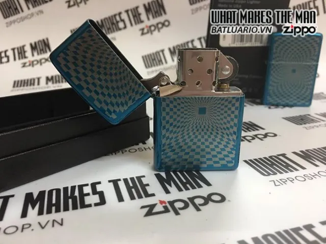 Zippo 29427 - Bật Lửa Thiết Kế Tối Giản Màu Xanh Cerulean - Phụ Kiện Nhà Cửa Sang Trọng