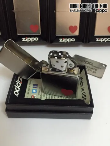 Zippo 29060 Love Street Chrome - Bật Lửa Chống Gió Cao Cấp, Quà Tặng Độc Đáo Cho Người Yêu Thích Zippo