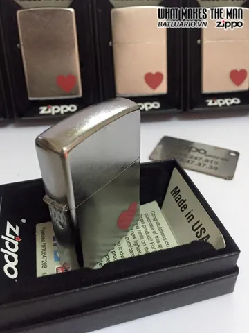 Zippo 29060 Love Street Chrome - Bật Lửa Chống Gió Cao Cấp, Quà Tặng Độc Đáo Cho Người Yêu Thích Zippo