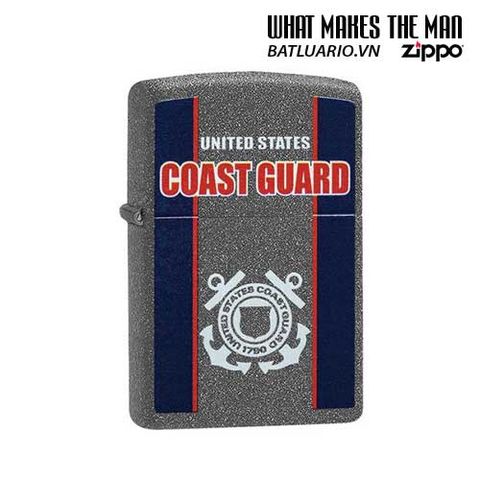 Bật Lửa Zippo 29386 - US Coast Guard Crest Iron Stone Chính Hãng - Quà Tặng Độc Đáo Cho Người Yêu Thích Hàng Hải