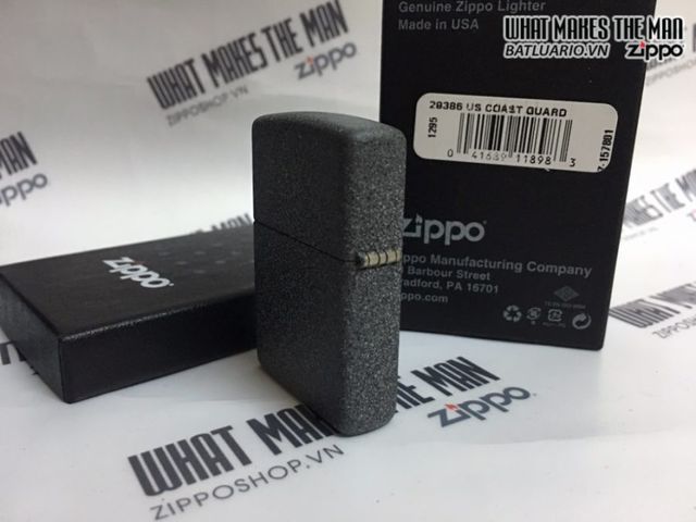 Bật Lửa Zippo 29386 - US Coast Guard Crest Iron Stone Chính Hãng - Quà Tặng Độc Đáo Cho Người Yêu Thích Hàng Hải