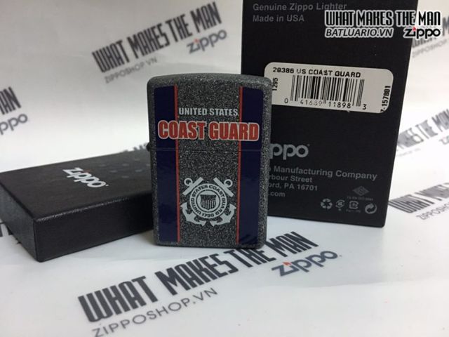Bật Lửa Zippo 29386 - US Coast Guard Crest Iron Stone Chính Hãng - Quà Tặng Độc Đáo Cho Người Yêu Thích Hàng Hải